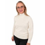 Enjoy Pullover Turtle knoopjes 890601 Ecru